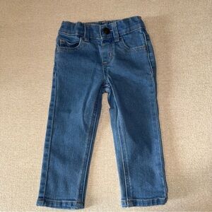 Kids 18M Blue Denim Jeans - Stretchy Classic Straight Leg